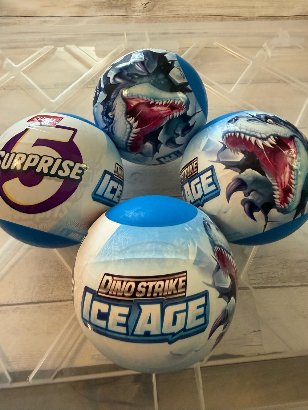 ZURU 5 SURPRISE Dino Strike Ice Age Monster Mystery Box  LOT OF 4
